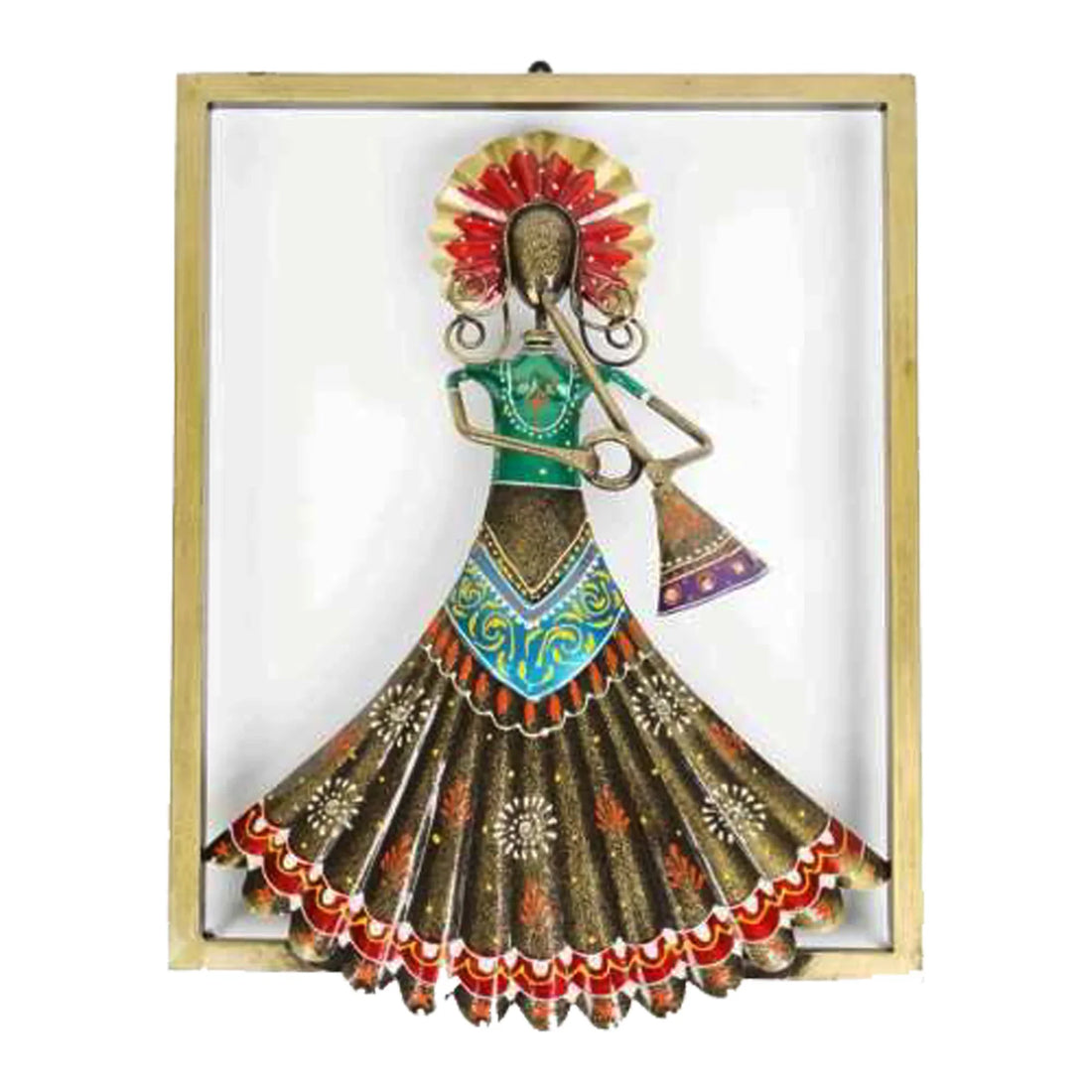 Multicolor Kalbelia Dance Wall Frame – Handcrafted Rajasthani Art