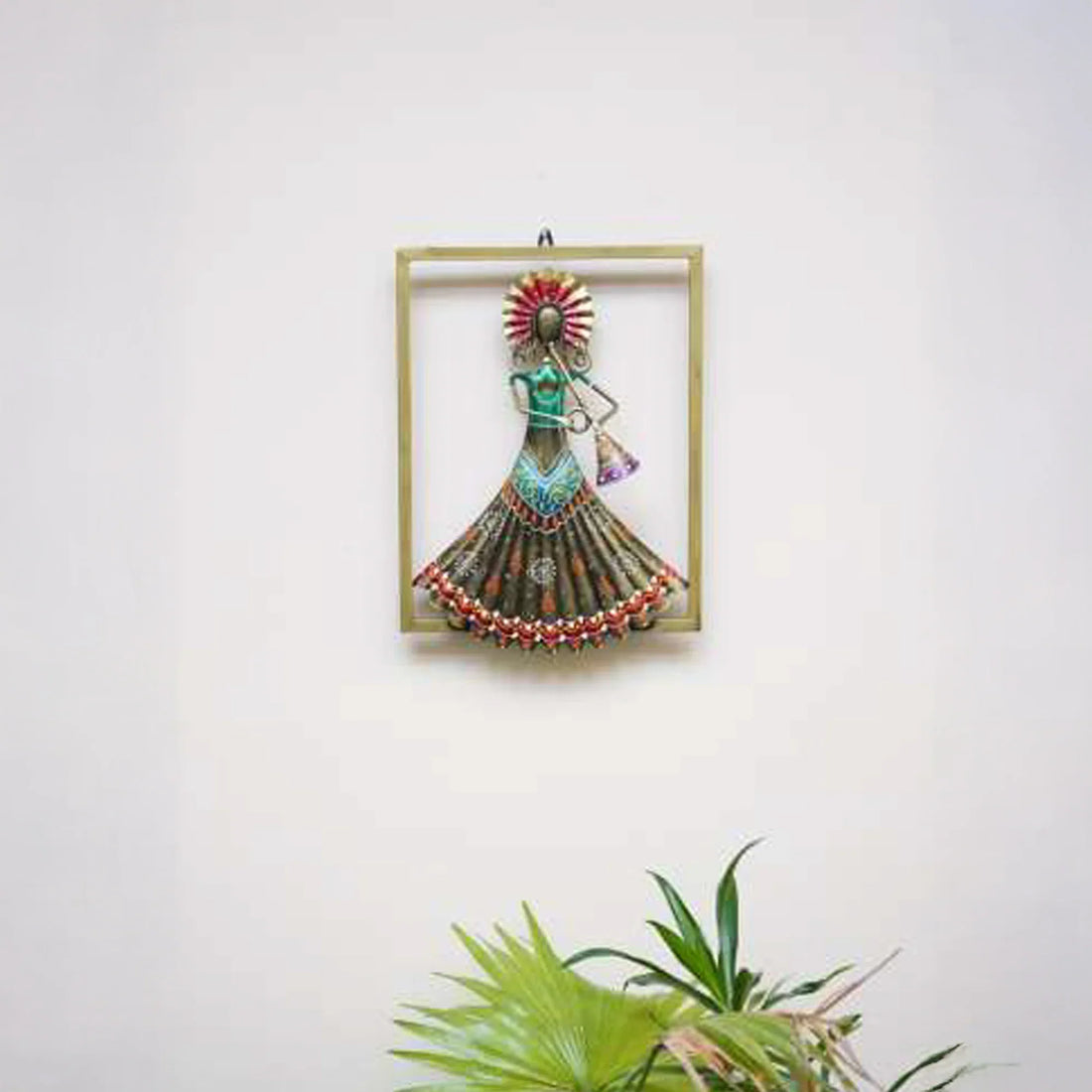 Multicolor Kalbelia Dance Wall Frame – Handcrafted Rajasthani Art