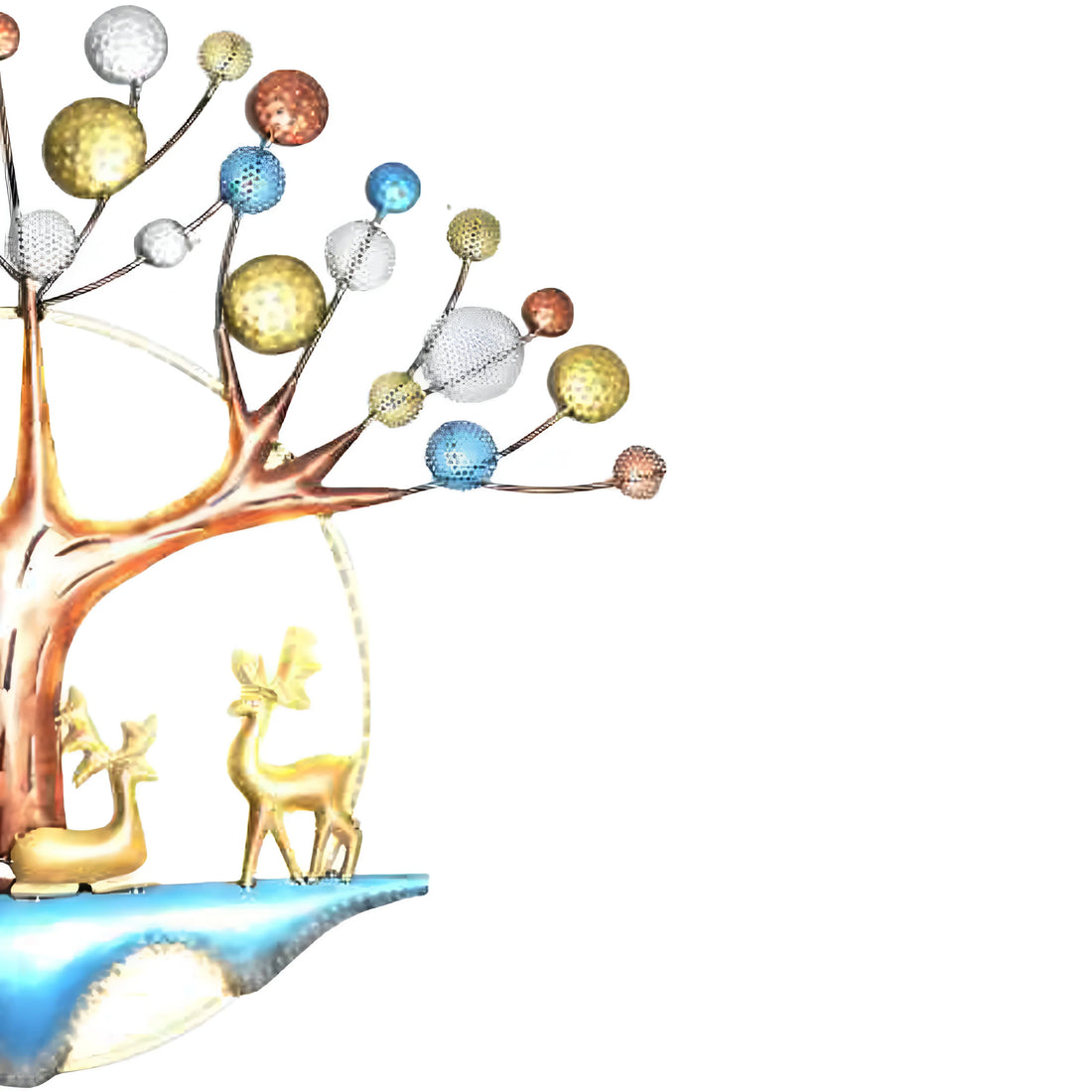 Deer Under Tree Sculpture – Nature-Inspired Home Decor for Peaceful &amp; Elegant Spaces
