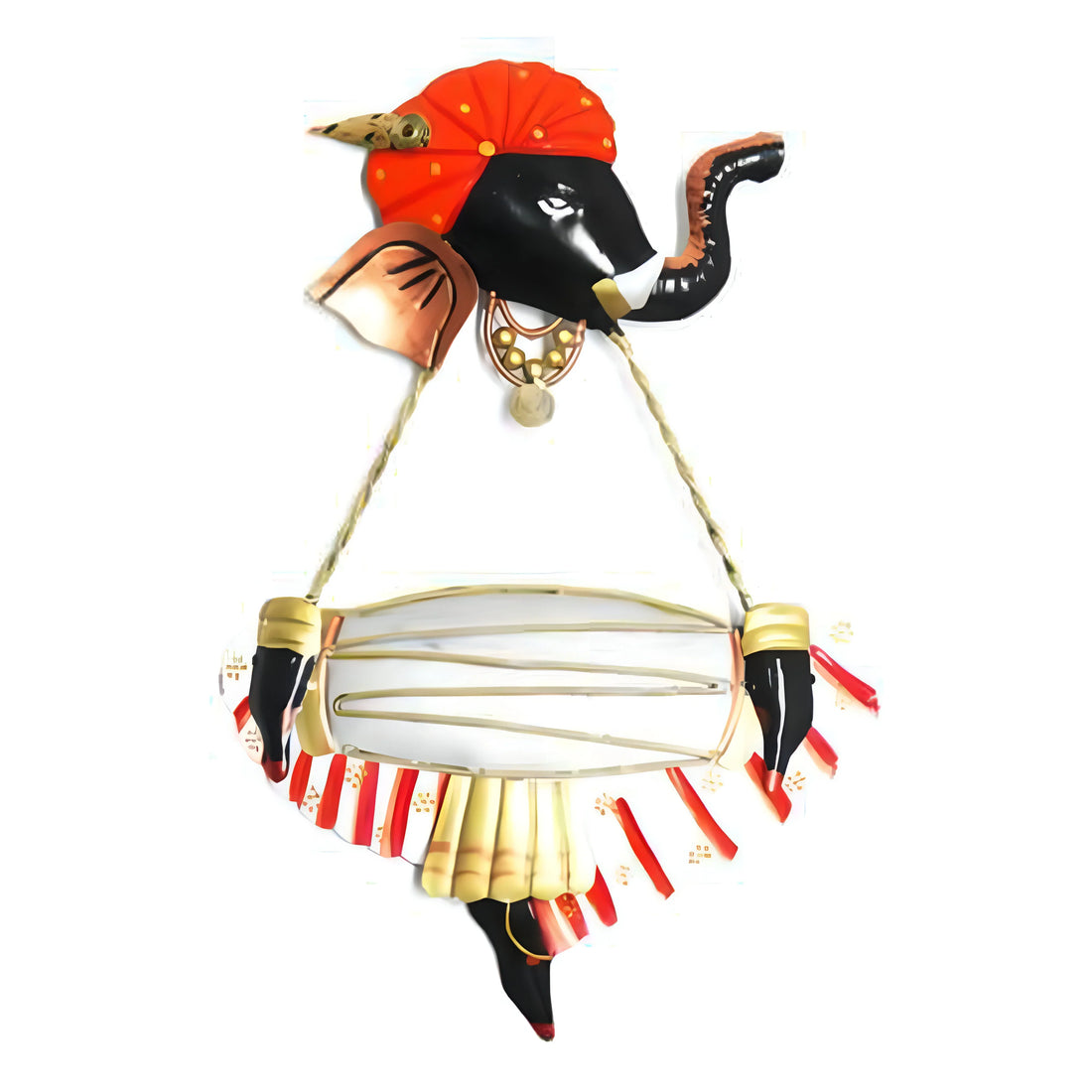 Dholak Ganesha Idol – Musical Lord Ganesha Statue for Spiritual &amp; Festive Home Decor