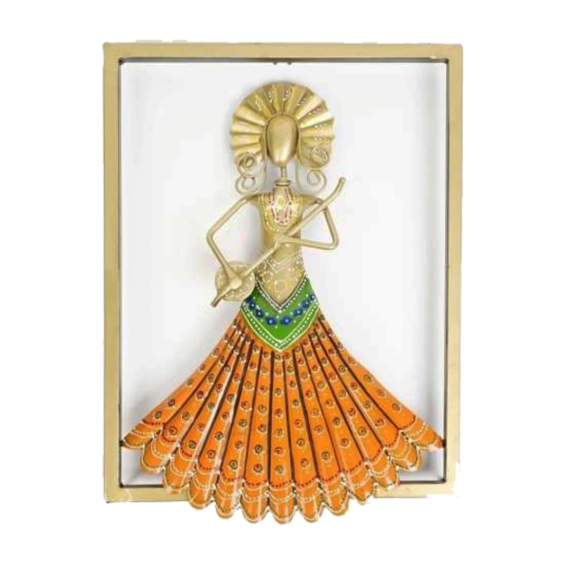 Multicolor Kelbelia Frame – Handcrafted Rajasthani Folk Dance Art