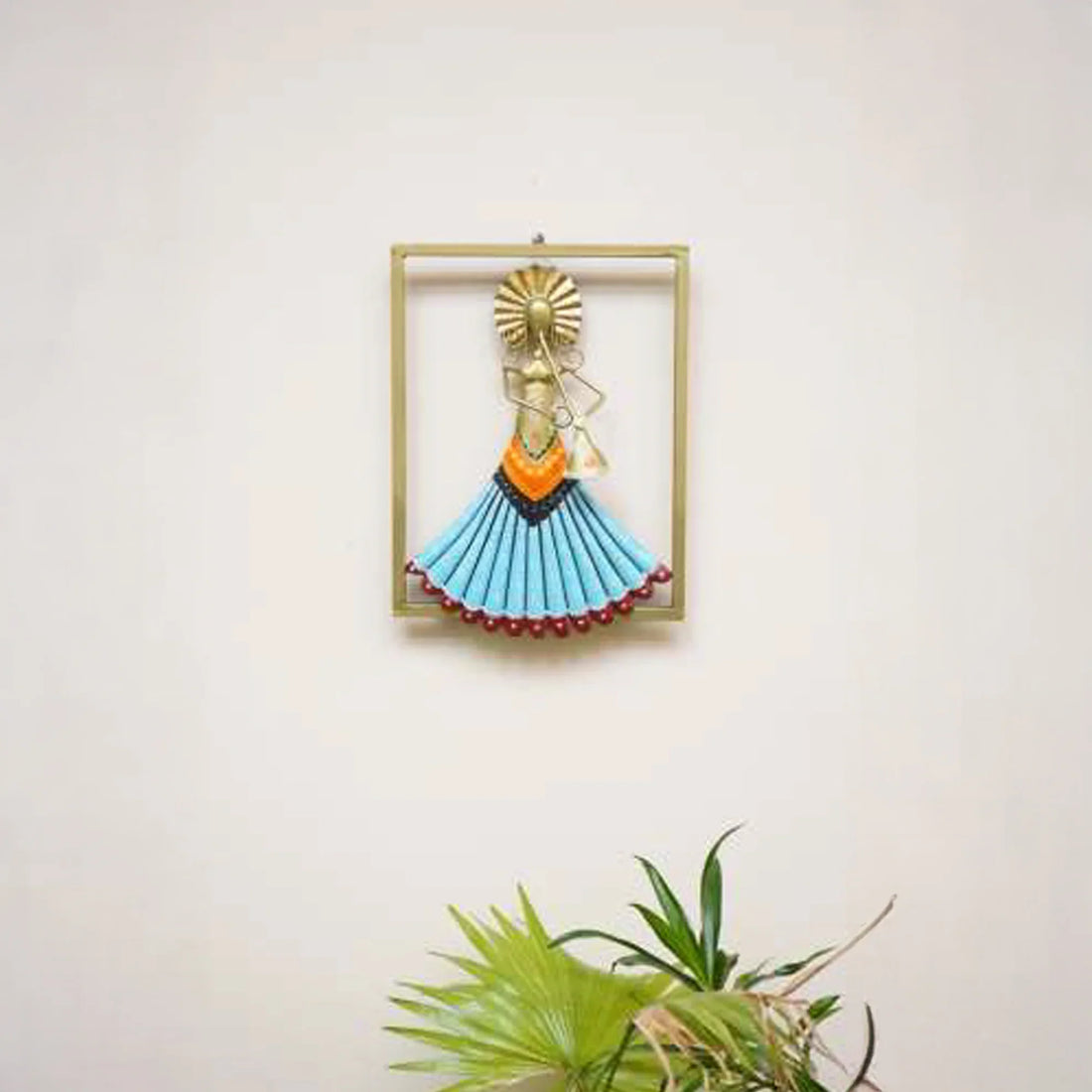 Multicolor Kelbelia Dance Frame – Handcrafted Rajasthani Wall Art