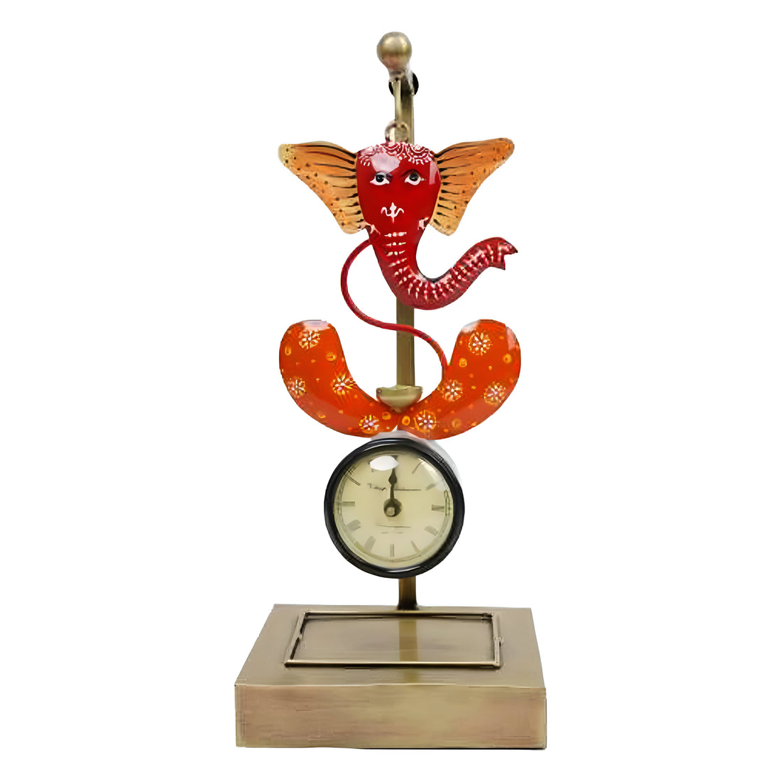 Ganesha Decorative Clock – Elegant Spiritual Wall/Table Clock for Home &amp; Office