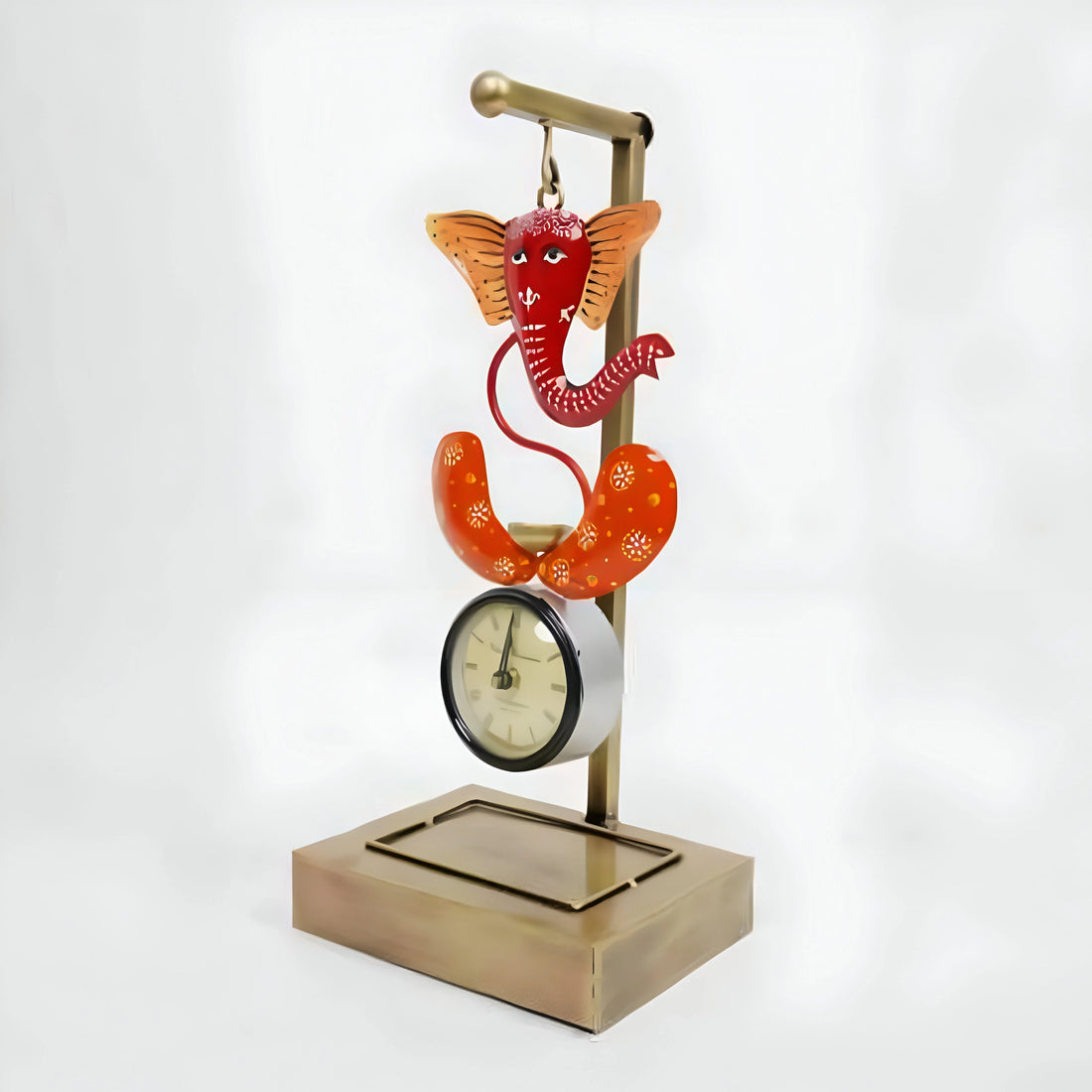 Ganesha Decorative Clock – Elegant Spiritual Wall/Table Clock for Home &amp; Office