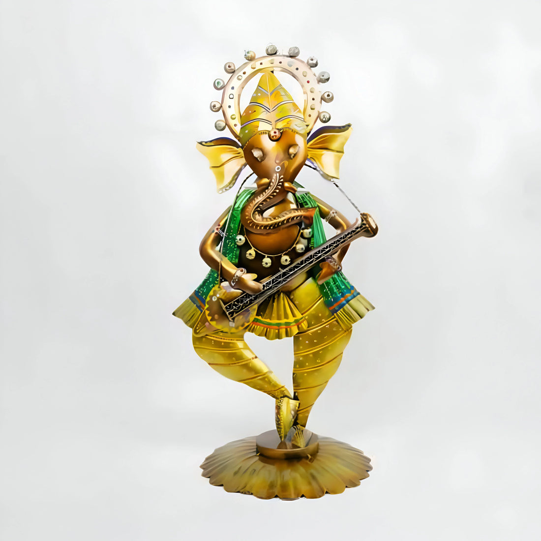 Standing Ganesha with Guitar – Musical Lord Ganesha Decorative Figurine for Home &amp; Gifting