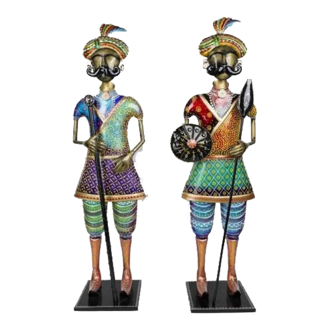 Iron Raj Darbaan – Handcrafted Rajasthani Royal Guard Wall Décor