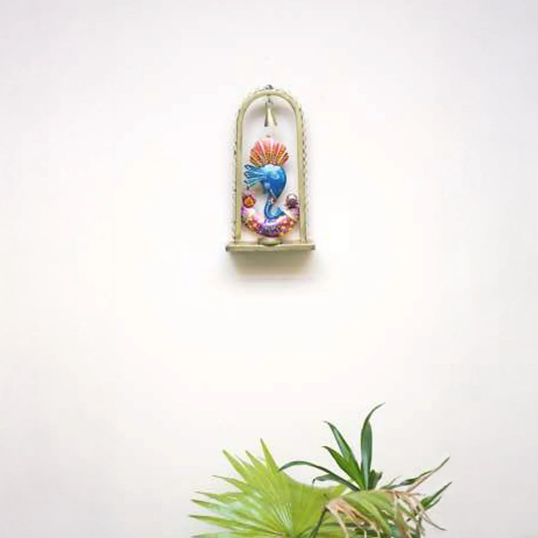 Iron Ganesha Statue with Decorative Arch – Handcrafted Hindu God Idol for Home &amp; Office Décor