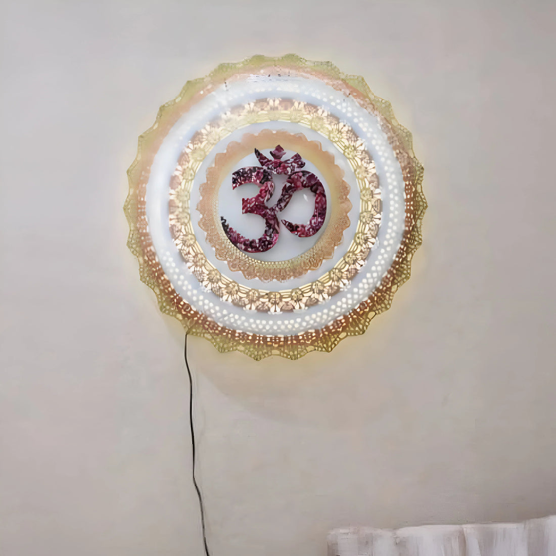Om Circle – Spiritual Wall Decor for Peace &amp; Mindfulness
