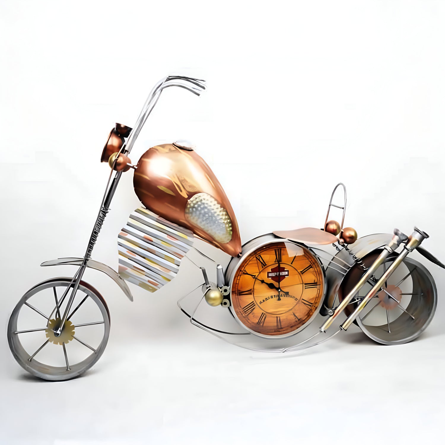 Hardley Big Bike Table Clock – Vintage Motorcycle-Inspired Desk Clock for Home &amp; Office Décor