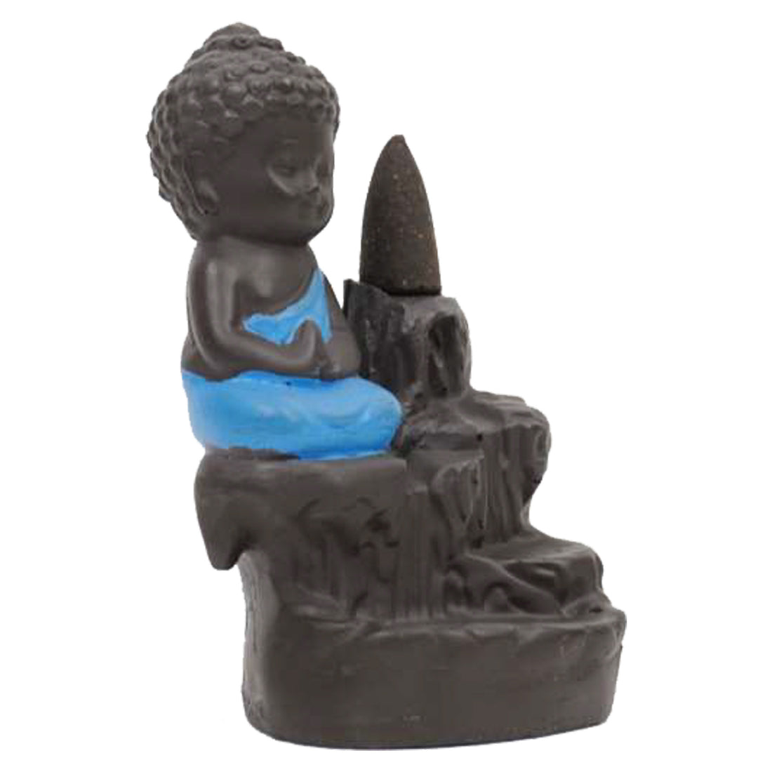 Blue Buddha Smock – Relaxed Fit Spiritual Top for Mindful Living