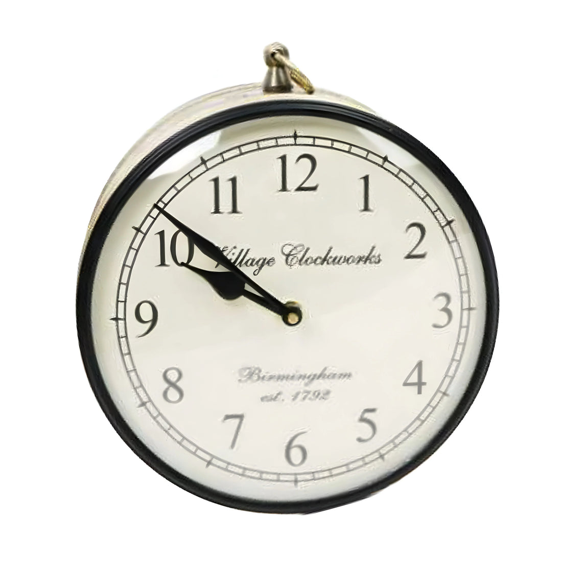 Railway Wall Clock 6&quot; with Hanger – Vintage Industrial Style