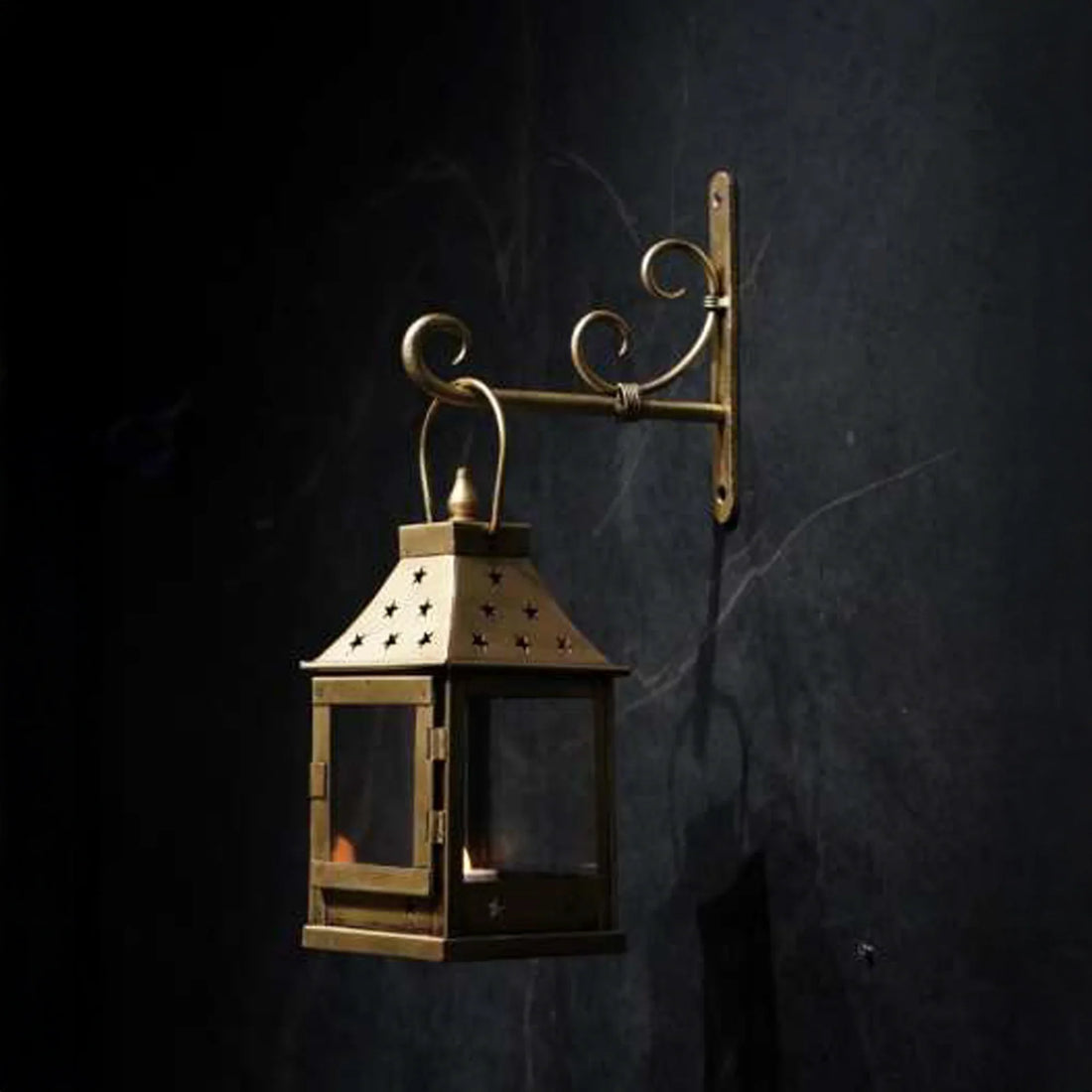 Glass Lantern Set – Elegant Decorative Lanterns with Metal Frame | Ambient Home Lighting