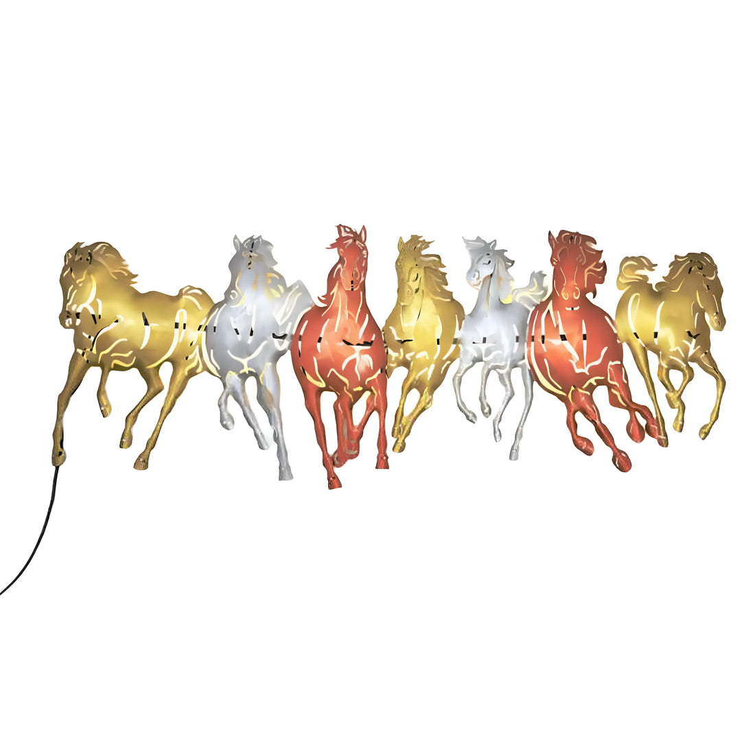 Multicolor Decorative Horse Statue – Vibrant Handcrafted Figurine for Artistic Home Decor