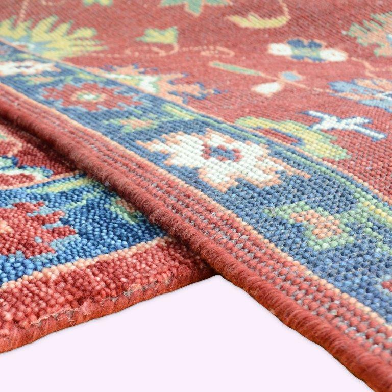 Farookht Turkish Muted Rug Handmade Wool Rug Vintage Rug Neutral Premium Hand-Knotted Modern Oushak Rug Premium Wool Turkish rug | 5ftx8ft | F-HKOU-003