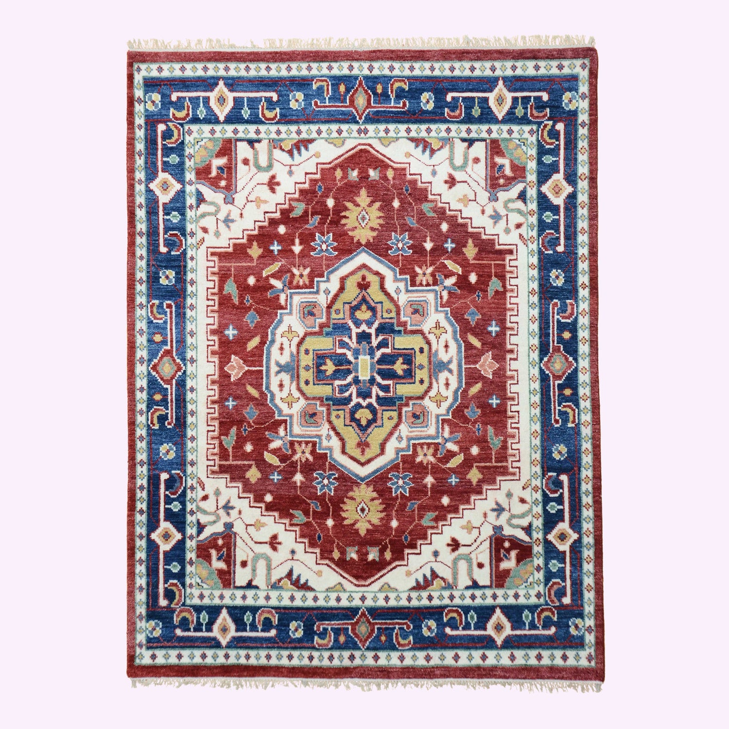 Farookht Turkish Subdued Rug Handcrafted Wool Rug Classic Rug Neutral High-Quality Contemporary Oushak Rug Superior Wool Turkish Rug | 8ft x 10ft | F-HKOU-013