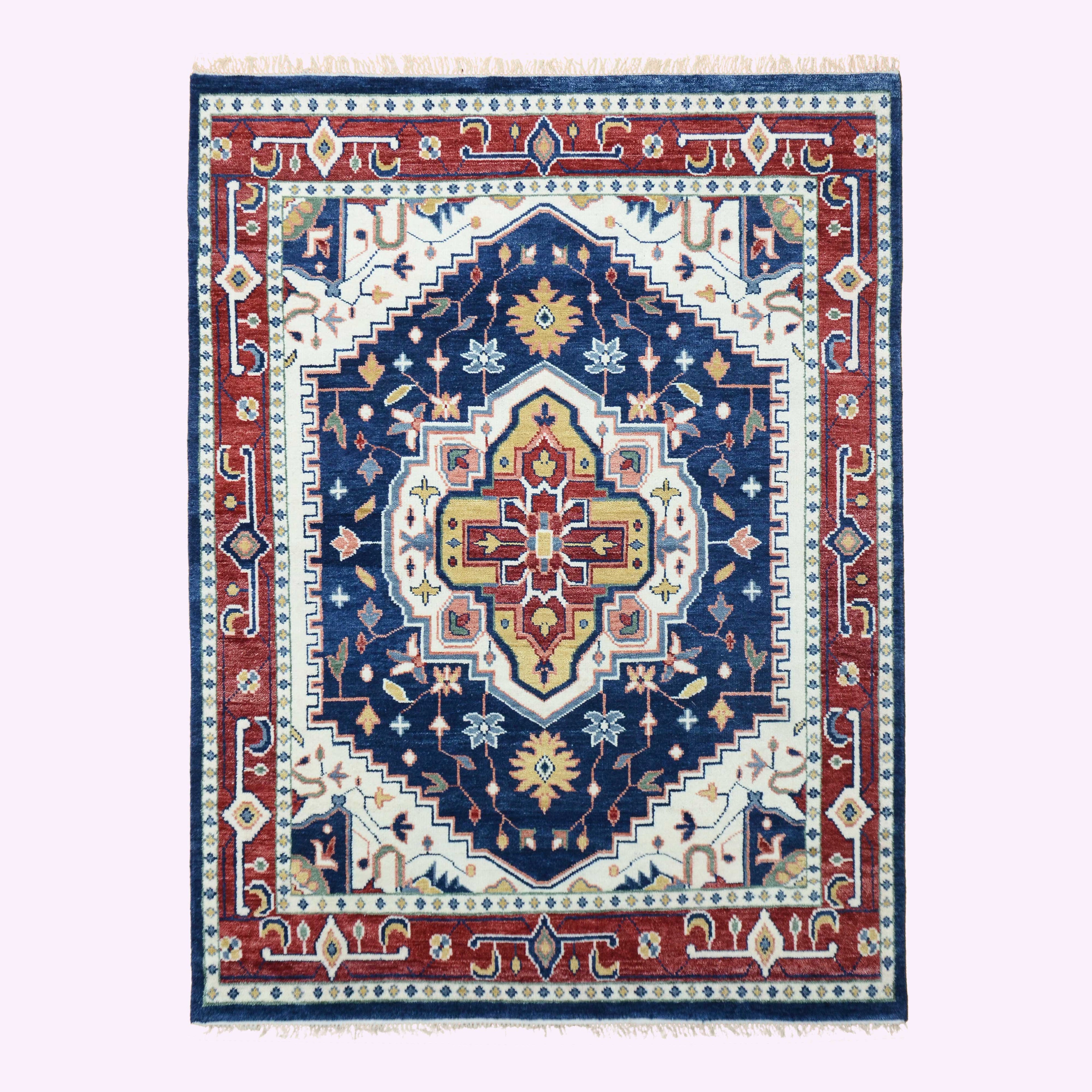 Farookht Turkish Subdued Rug Handcrafted Wool Rug Classic Rug Neutral High-Quality Contemporary Oushak Rug Superior Wool Turkish Rug | 8ft x 10ft | F-HKOU-014