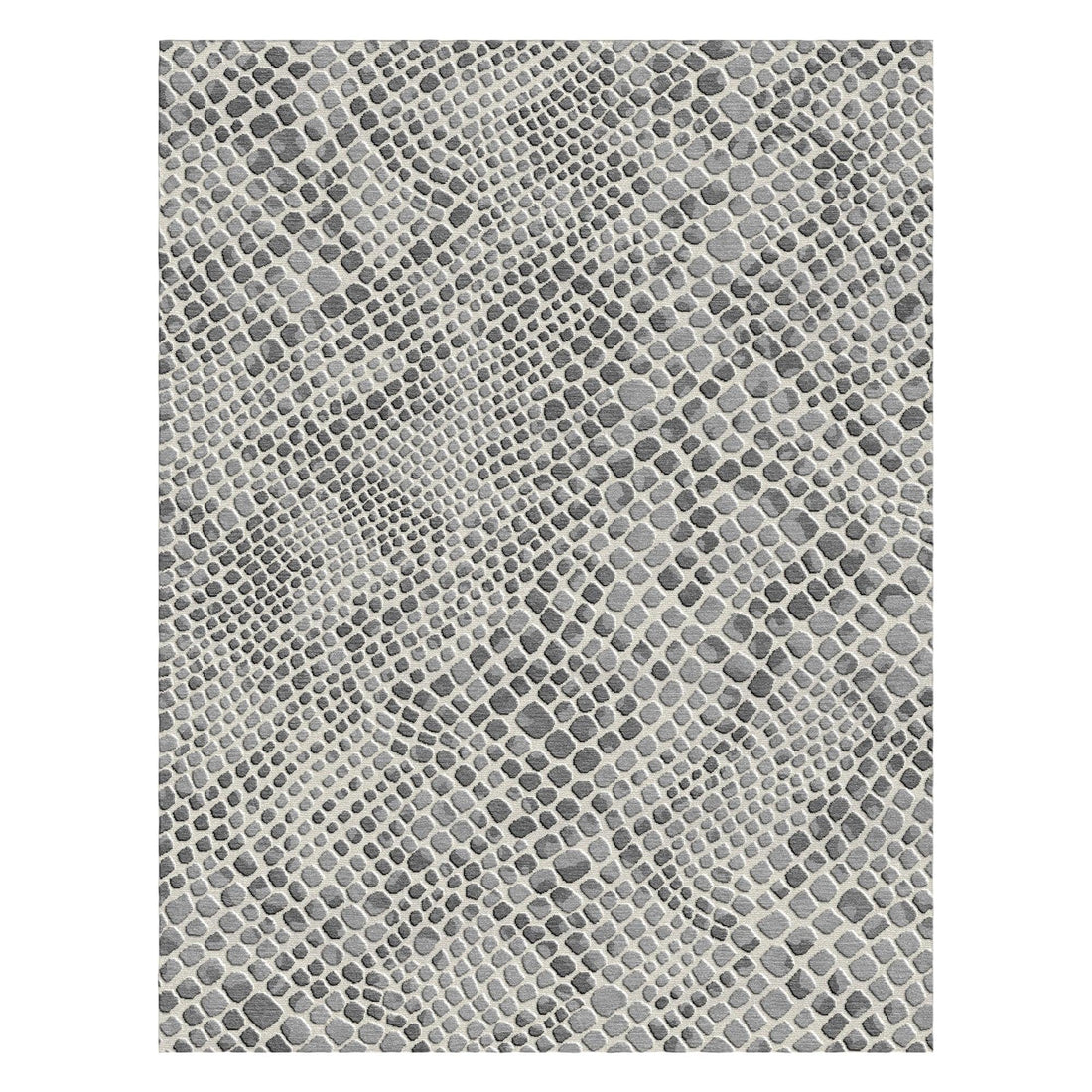 Gray Wool Hand Tufted Carpet Rug for Living Spaces | F-HT-036