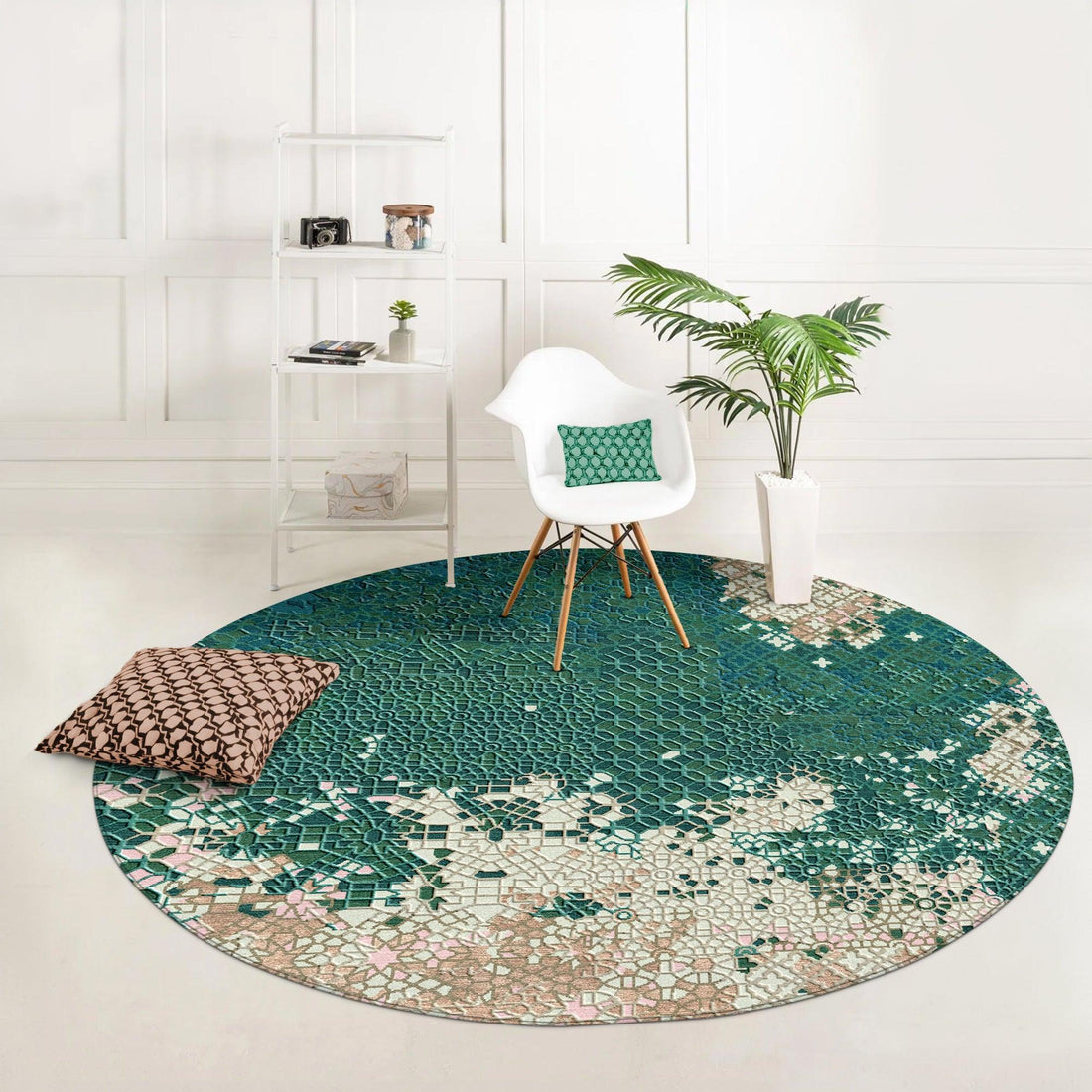 Abstract Hand-Tufted Rug for Living Spaces | F-HT-044