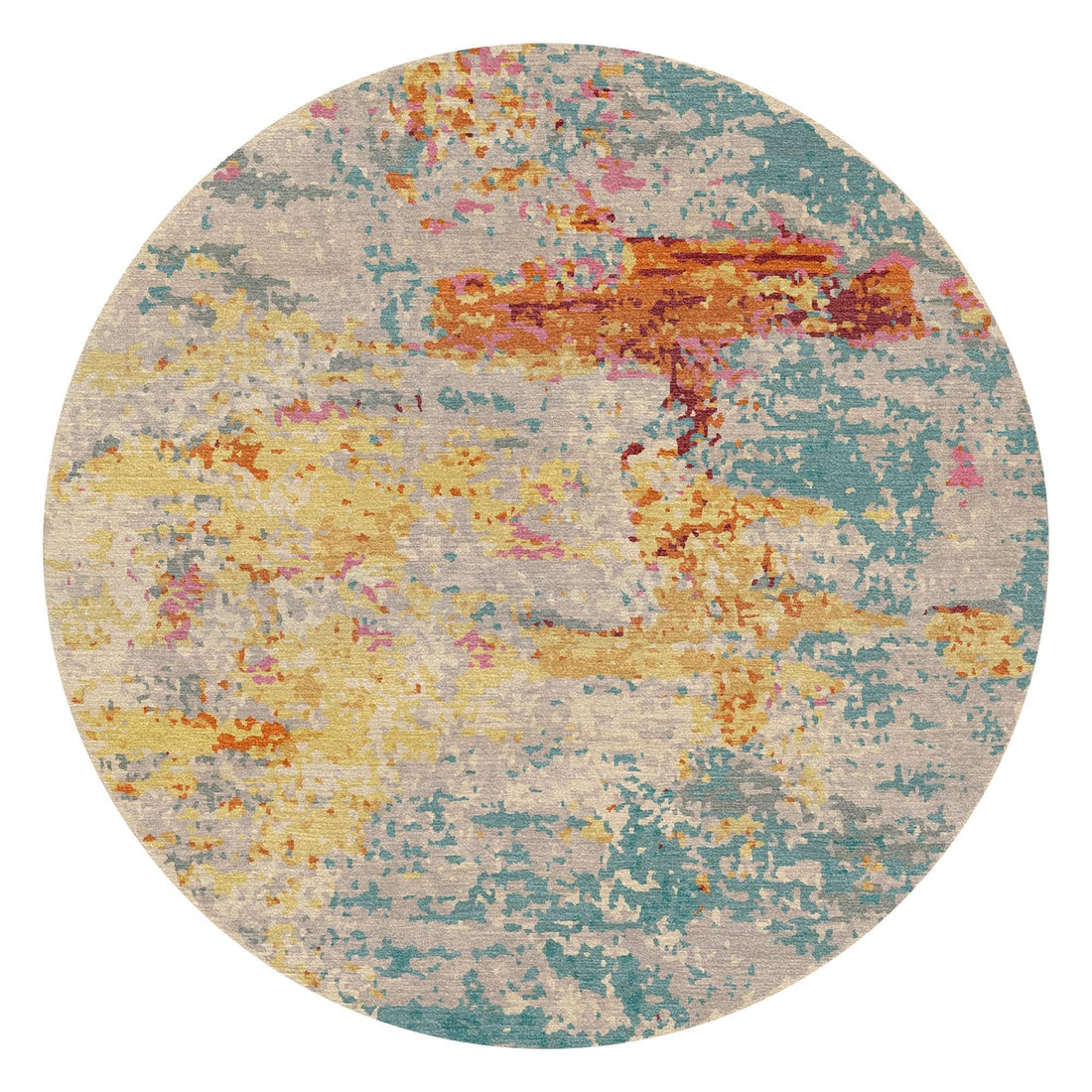 8a5a1e-8b.myshopify.com Round Abstract Hand Tufted Carpet Rug for Living Spaces | F-HT-024