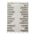 Textured area rug with a striped pattern on a white background