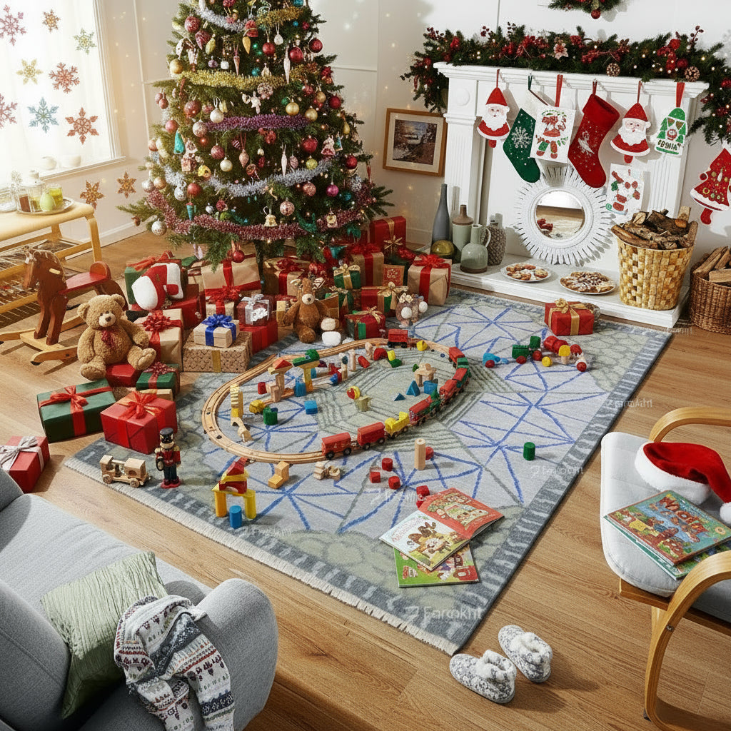 Hand Knotted Oushak Carpet and Rugs 023