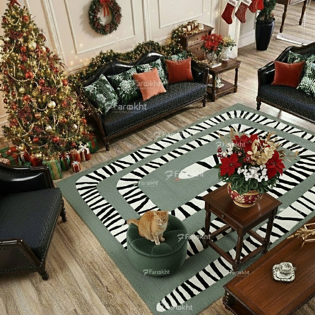 Hand Knotted Oushak Carpet and Rugs 036