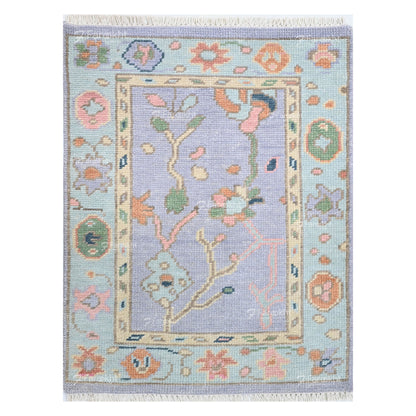 Hand Knotted Oushak Carpet and Rugs 029