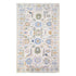 Decorative rug with floral pattern on a white background