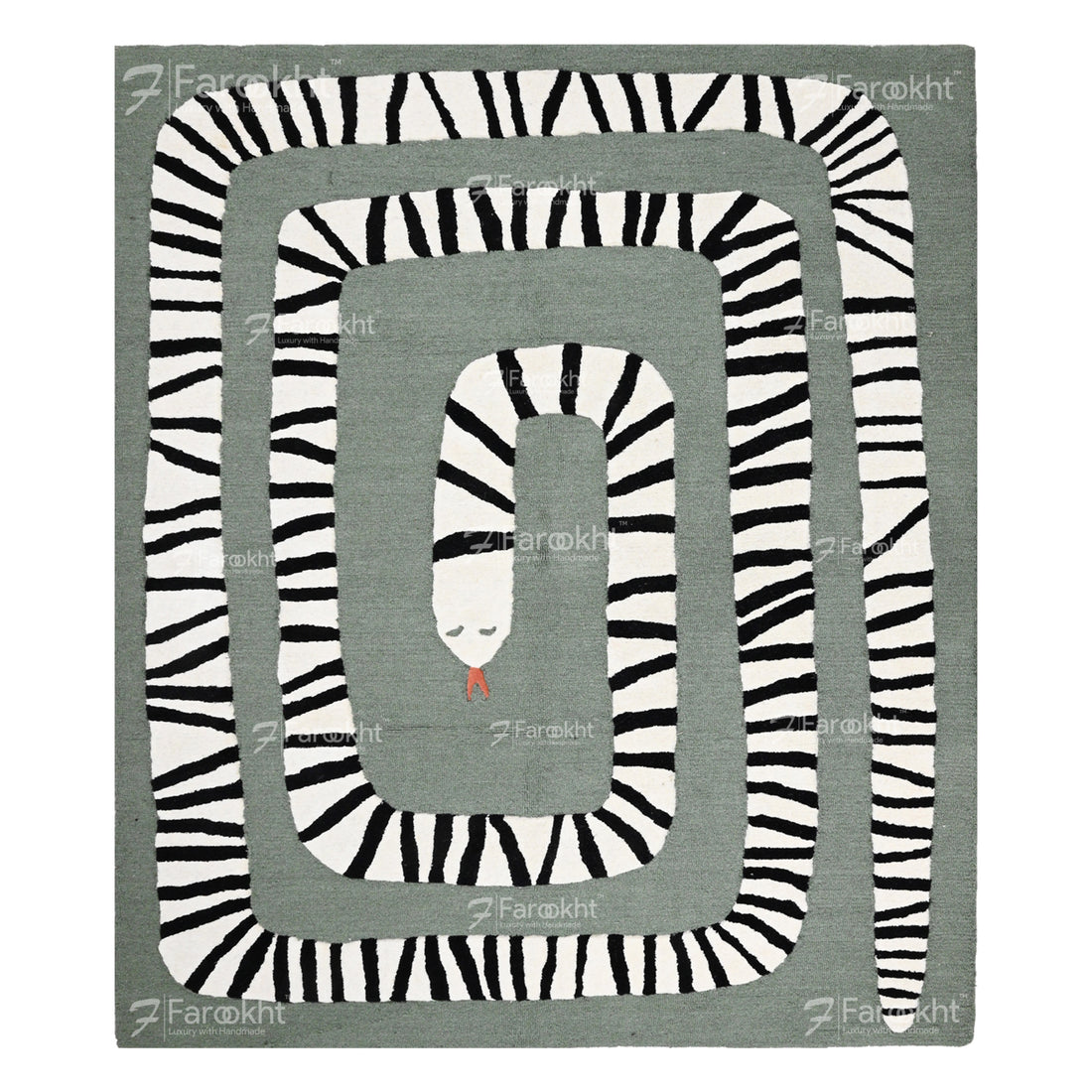 Hand Knotted Oushak Carpet and Rugs 036