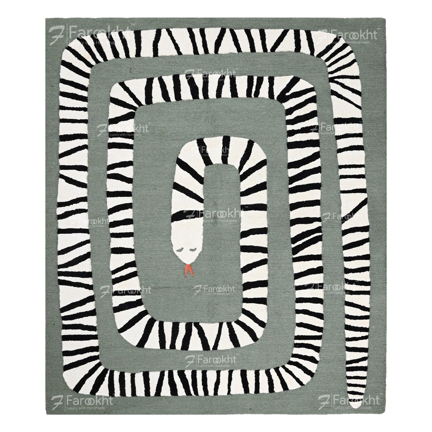 Hand Knotted Oushak Carpet and Rugs 036