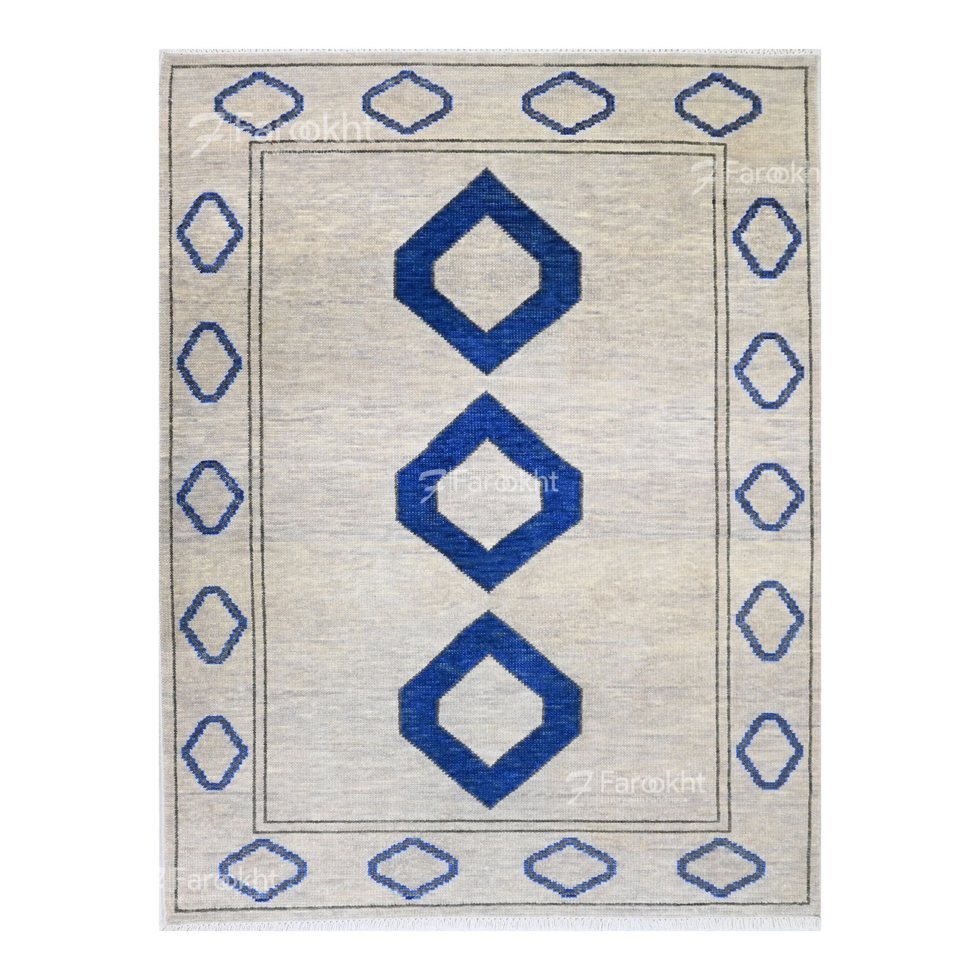 Hand Knotted Oushak Carpet and Rugs 013