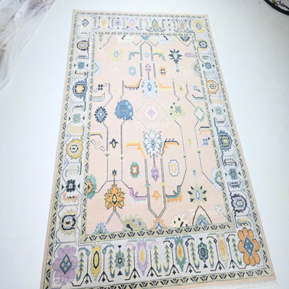 Hand Knotted Oushak Carpet and Rugs 07