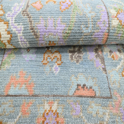 Hand Knotted Oushak Carpet and Rugs 020