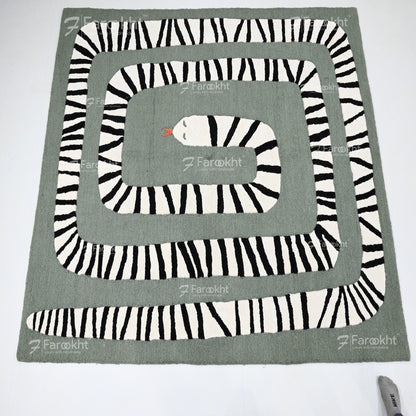 Hand Knotted Oushak Carpet and Rugs 036