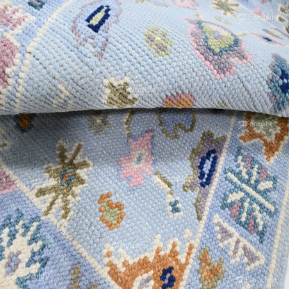 Hand Knotted Oushak Carpet and Rugs 030