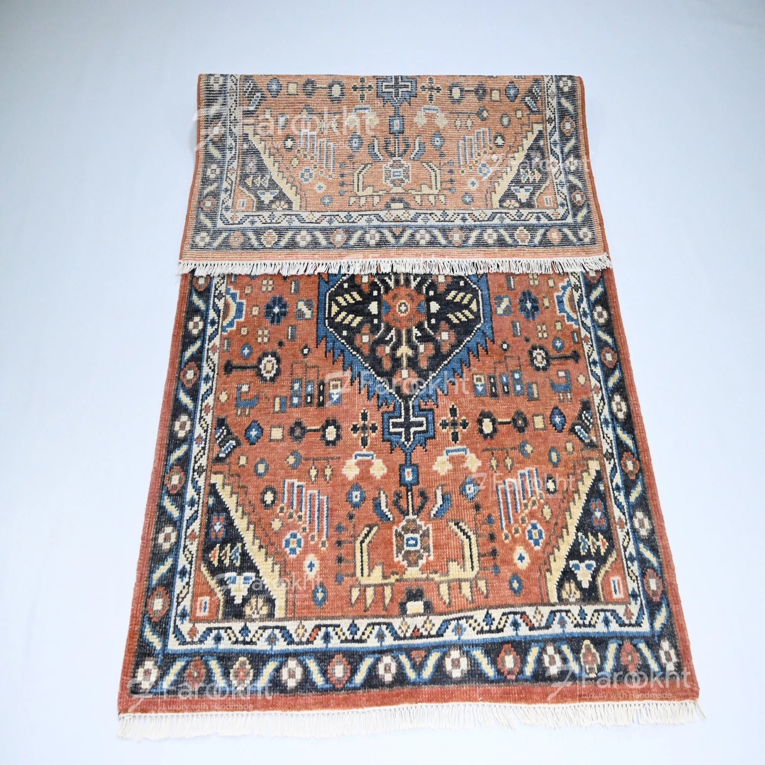 Hand Knotted Oushak Carpet and Rugs 06