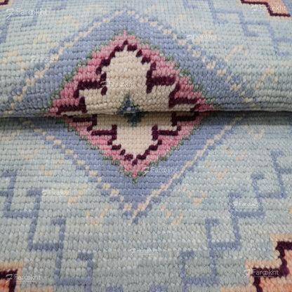 Hand Knotted Oushak Carpet and Rugs 018