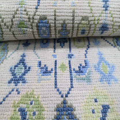Hand Knotted Oushak Carpet and Rugs 024