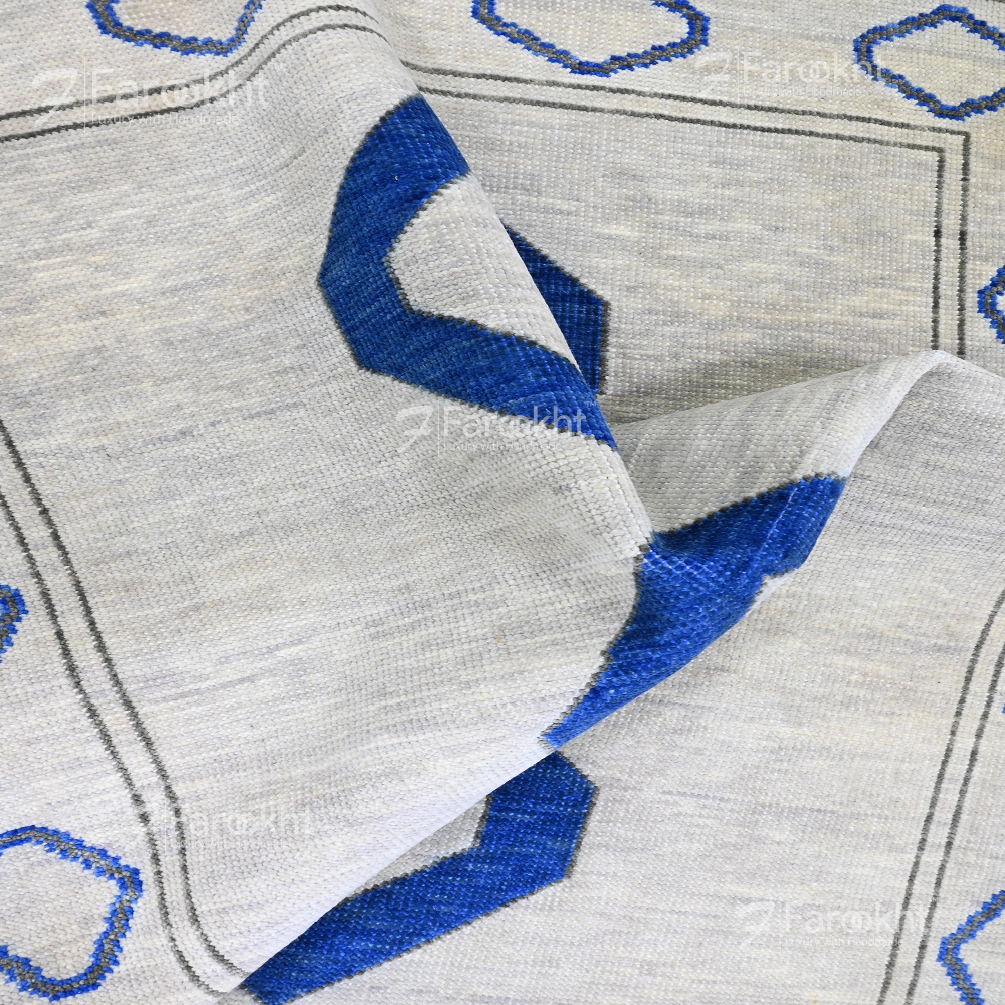 Hand Knotted Oushak Carpet and Rugs 013