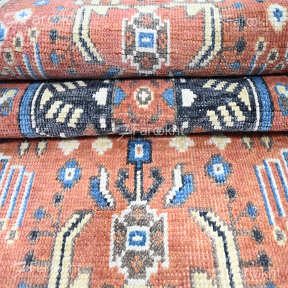 Hand Knotted Oushak Carpet and Rugs 06