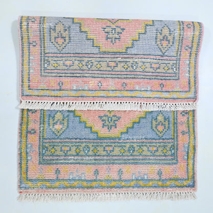 Hand Knotted Oushak Carpet and Rugs 019