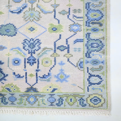 Hand Knotted Oushak Carpet and Rugs 024