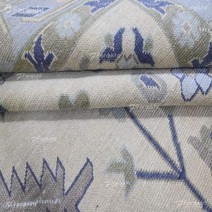 Hand Knotted Oushak Carpet and Rugs 031
