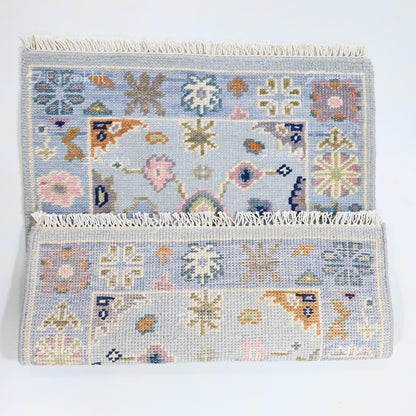 Hand Knotted Oushak Carpet and Rugs 030