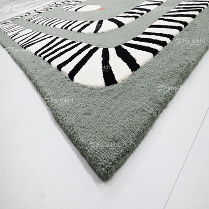 Hand Knotted Oushak Carpet and Rugs 036