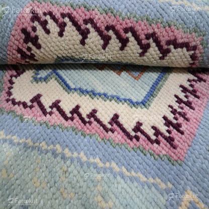 Hand Knotted Oushak Carpet and Rugs 018