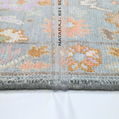 Hand Knotted Oushak Carpet and Rugs 020