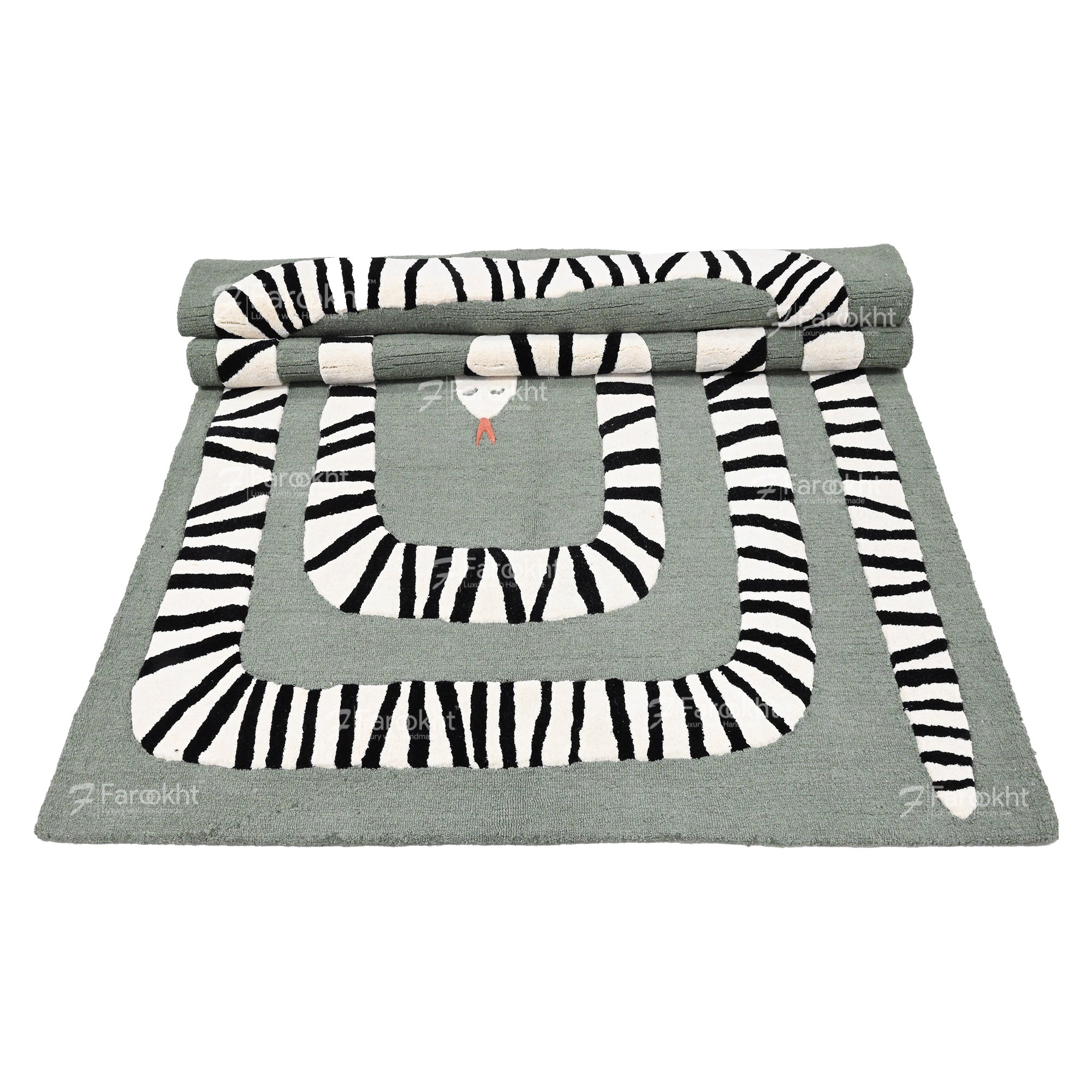 Hand Knotted Oushak Carpet and Rugs 036