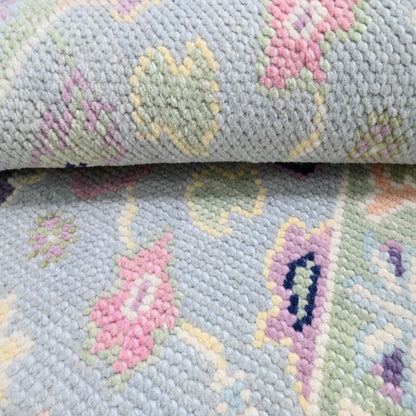 Hand Knotted Oushak Carpet and Rugs 021