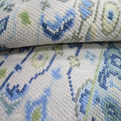 Hand Knotted Oushak Carpet and Rugs 024